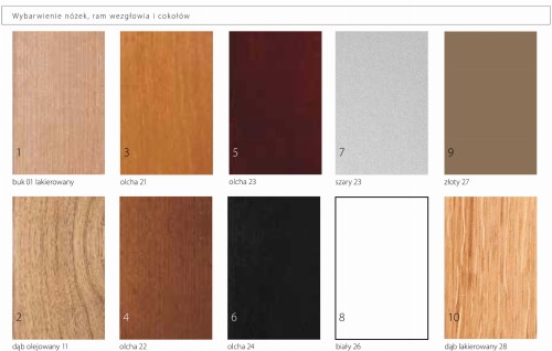 Wezgłowie 700 do łóżka kontynentalnego New Elagance