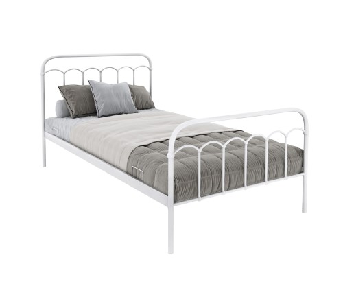 Łóżko młodzieżowe Merina metalowe ze stelażem