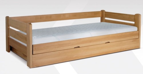 Łóżko bukowe z pojemnikiem Dream
