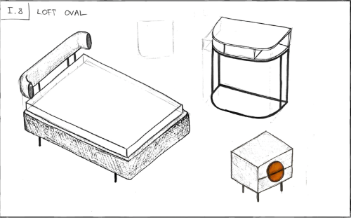 Łóżko tapicerowane Ovalo New Elegance