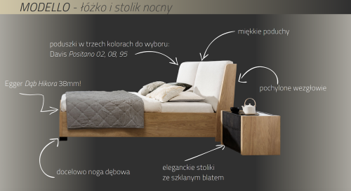 Łóżko do sypialni Modello 2.0