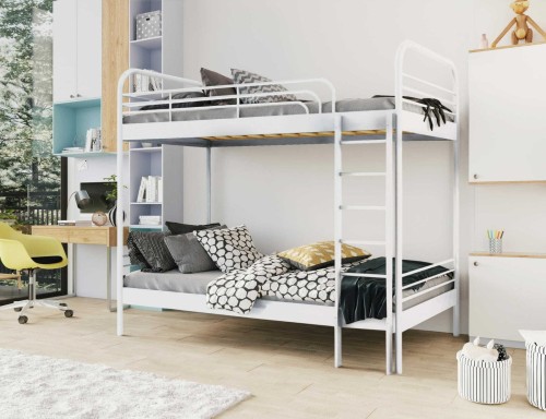 Łóżko piętrowe Bartek metalowe