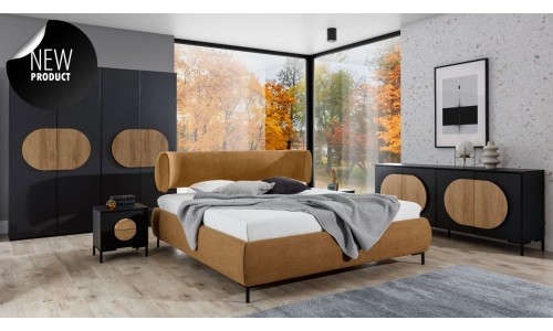 Łóżko tapicerowane Ovalo New Elegance