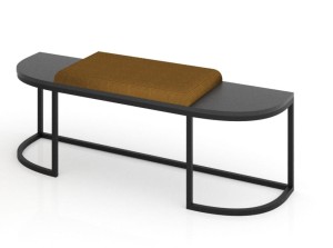 Ławka tapicerowana Ovalo New Elegance