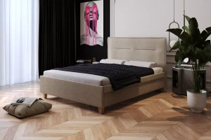 Łóżko tapicerowane 83091 z pojemnikiem otwieranym z boków