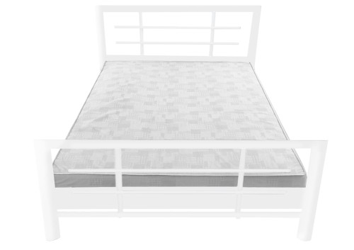 Łóżko metalowe Mira ze stelażem