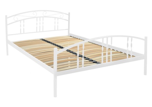 Łóżko metalowe Aneta ze stelażem