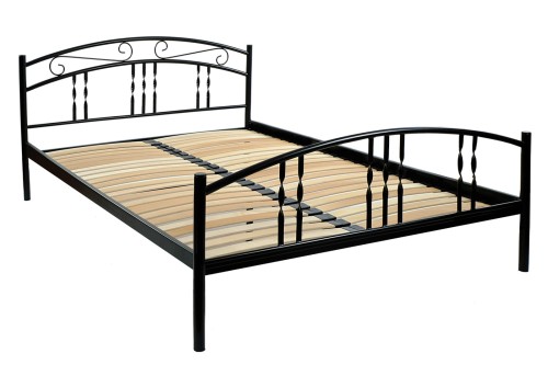 Łóżko metalowe Aneta ze stelażem