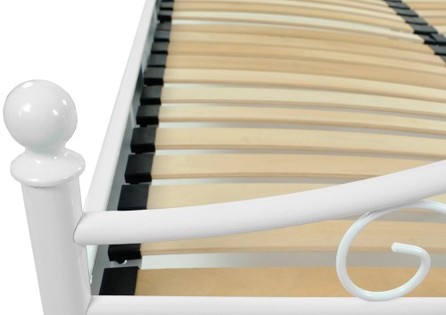 Łóżko metalowe Antic ze stelażem