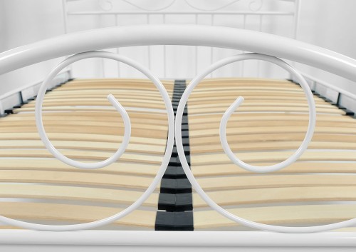 Łóżko metalowe Antic ze stelażem