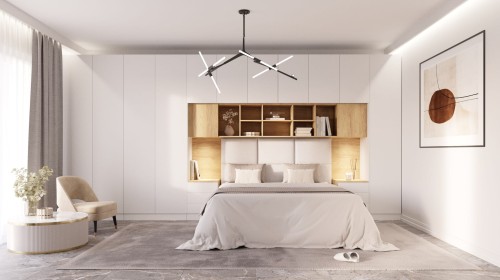 System mebli Sleep Varia ze stolikami nocnymi (fronty matowe)