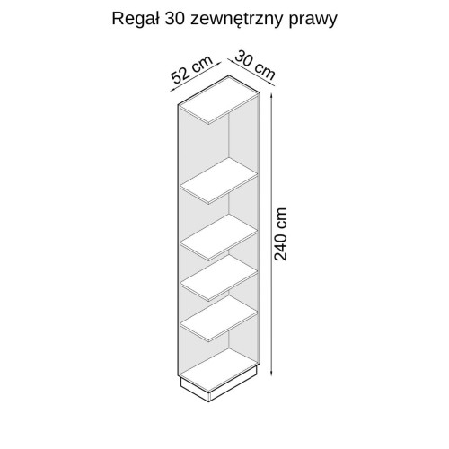 System szaf i regałów Sleep Varia fronty mat - zabudowa do sypialni