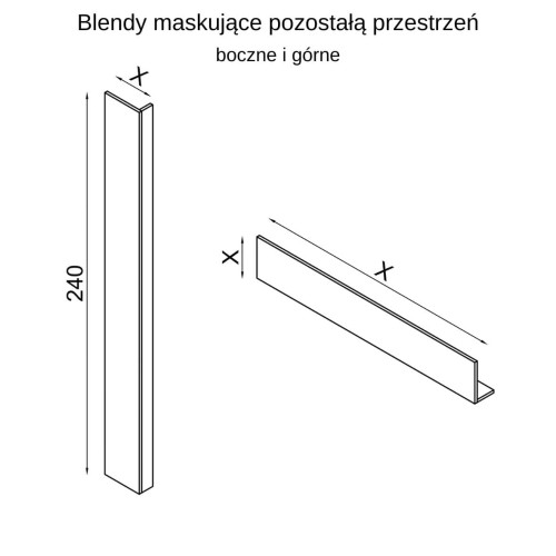 System szaf i regałów Sleep Varia fronty mat - zabudowa do sypialni