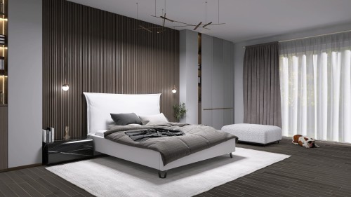 Łóżko Simone One tapicerowane wersja Light z pojemnikiem lub bez