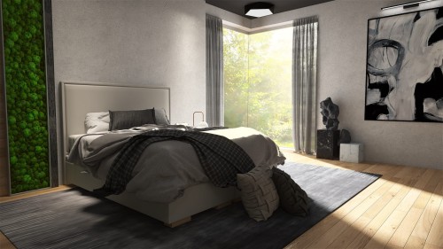 Łóżko Ivo kontynentalne  z pojemnikiem lub bez