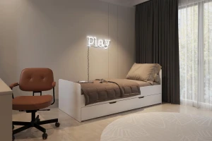 Łóżko z pojemnikiem lub dolnym spaniem 80221