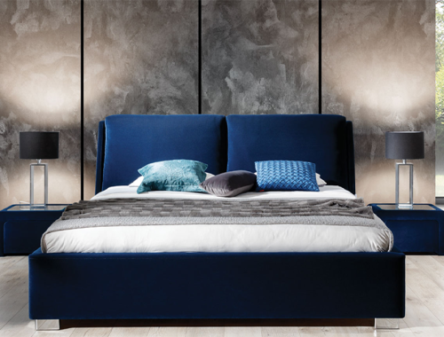 Łóżko tapicerowane Monaco z pojemnikiem lub bez