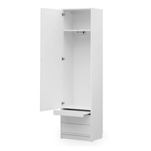 Szafa Basic "S" szer. 60 cm z  wieszakiem, szufladami i półką (kolor do wyboru)