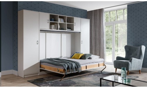 Regał "R" Basic z półkami, wysuwanym blatem i szufladami(kolor do wyboru)