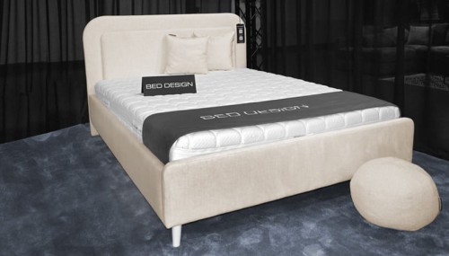 Łóżko Gulio tapicerowane wersja Light z pojemnikiem lub bez