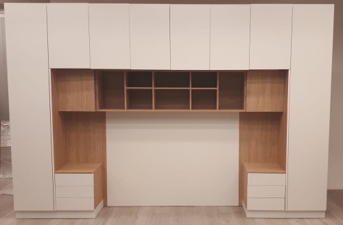 System mebli Sleep Varia ze stolikami nocnymi  dąb olejowany