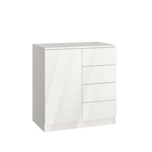 System mebli Sleep Varia fronty biały połysk zabudowa sypialni