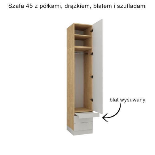 System mebli Sleep Varia ze stolikami nocnymi (fronty matowe)