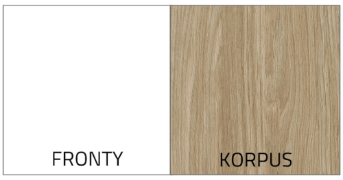 System mebli Sleep Varia ze stolikami nocnymi  dąb olejowany