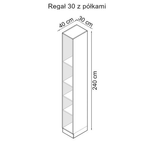 System mebli Sleep Varia ze stolikami nocnymi  dąb olejowany