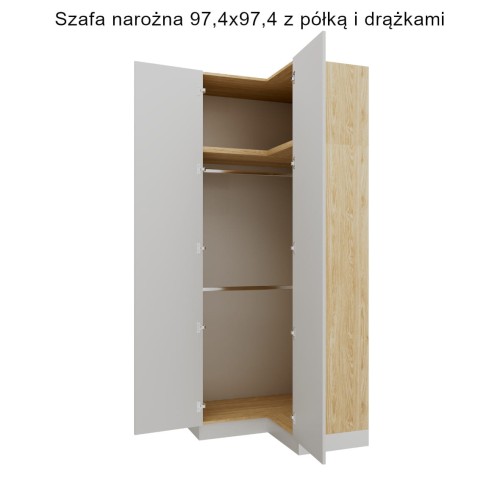 System szaf i regałów Sleep Varia fronty mat - zabudowa do sypialni