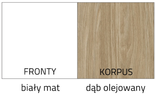 System szaf i regałów Sleep Varia fronty mat - zabudowa do sypialni