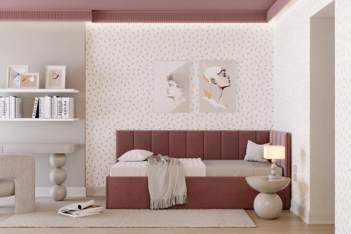 Łóżko dziecięce z pojemnikiem 81260 tapicerowane