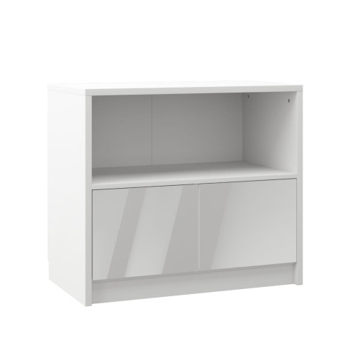 Łóżko w szafie/półkotapczan pionowy GENIUS (biały połysk) 120x200 | 140x200|160x200 z siłownikami gazowymi i szafami do wyboru