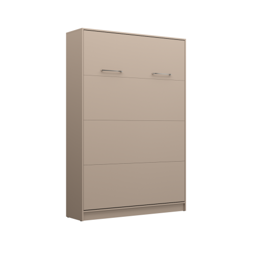 Półkotapczan pionowy New Elegance BASIC 90x200 | 120x200 | 140x200 w białym połysku na frontach z szafami do wyboru