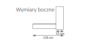 System mebli SLEEP VARIA - zabudowa do sypialni fronty grafitowe