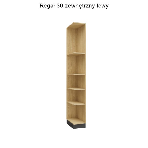 System mebli SLEEP VARIA - zabudowa do sypialni fronty grafitowe