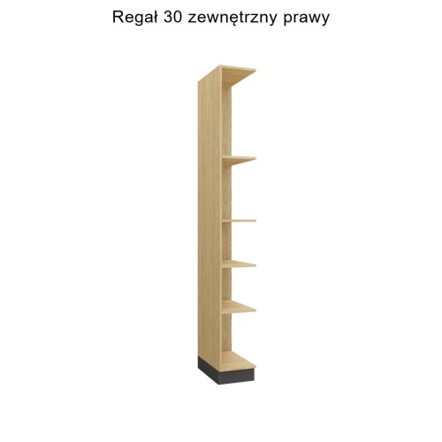 System mebli SLEEP VARIA - zabudowa do sypialni fronty grafitowe