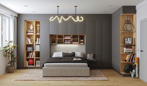 System mebli Sleep Varia fronty mat zabudowa sypialni