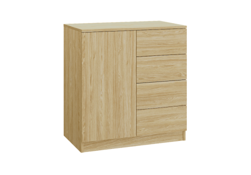 System mebli Sleep Varia ze stolikami nocnymi  dąb olejowany