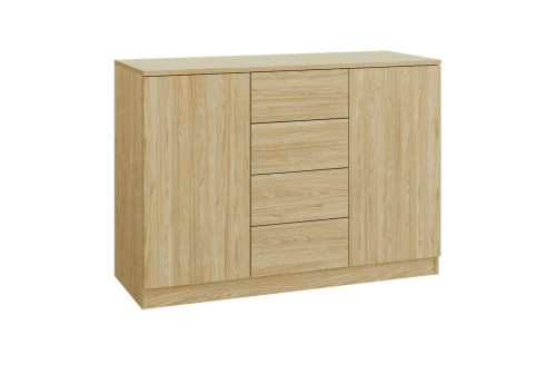 System mebli Sleep Varia ze stolikami nocnymi  dąb olejowany