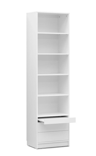 Półkotapczan poziomy Basic 90x200 | 120x200 | 140x200 dąb Sonoma jasny z szafami i nadstawką do wyboru