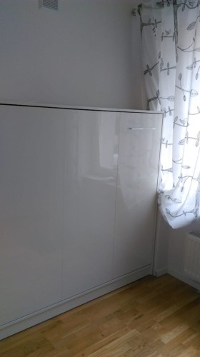 Półkotapczan poziomy Basic 90x200 | 120x200 | 140x200 dąb Sonoma jasny z szafami i nadstawką do wyboru