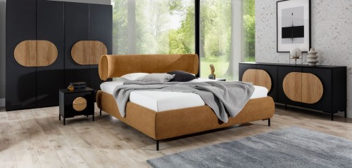 Łóżko tapicerowane Ovalo New Elegance