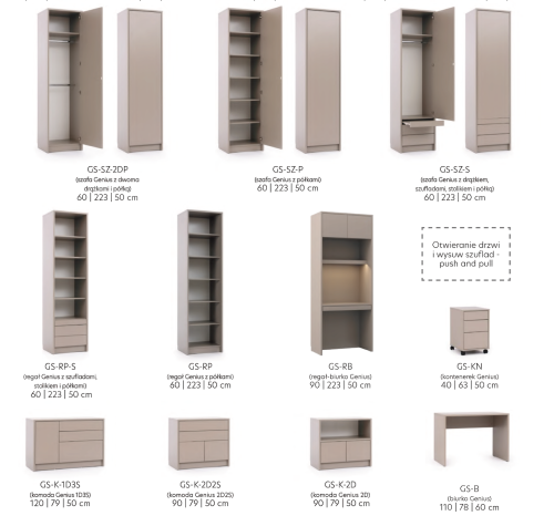 Sofa do półkotapczanu GENIUS 140 lub 160 cm rozwiązanie do małych pomieszczeń