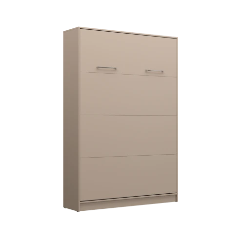 Półkotapczan pionowy Basic 140x200 Dąb Lancelot/czarny dwuosobowy z szafami do wyboru