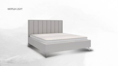 Łóżko tapicerowane Oliviero wersja Light z pojemnikiem lub bez