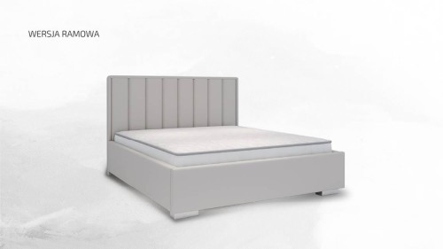 Łóżko tapicerowane Oliviero wersja Light z pojemnikiem lub bez