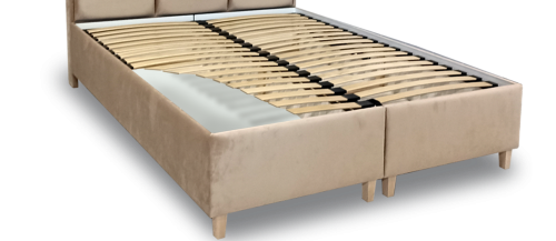 Łóżko kontynentalne Rocco z pojemnikiem lub bez