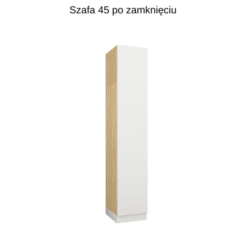 Baza łóżka ze stolikami nocnymi  z systemu zabudowy Sleep Varia dąb olejowany