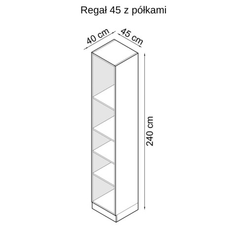 Baza łóżka ze stolikami nocnymi  z systemu zabudowy Sleep Varia dąb olejowany